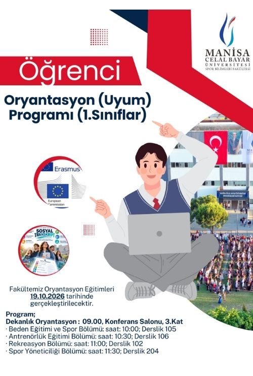 Öğrenci Oryantasyon (Uyum) Programı (1.Sınıflar)